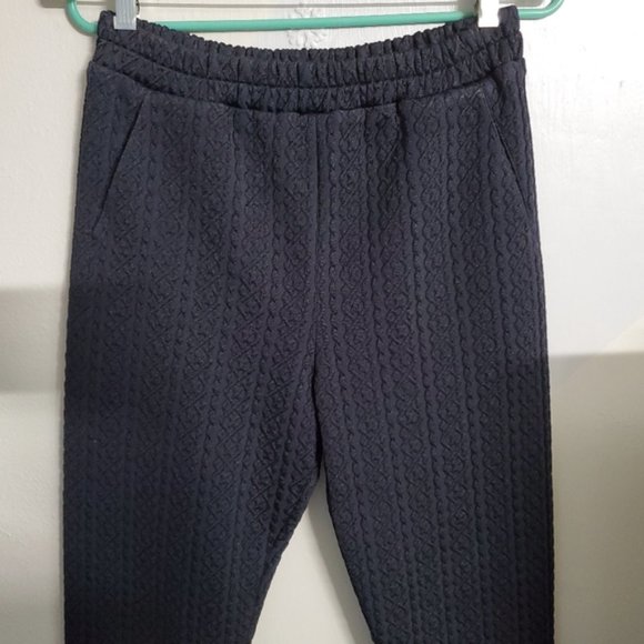 New 3.1 Phillip Lim jacquard textured high waisted ankle cropped jogger pants - Picture 5 of 7